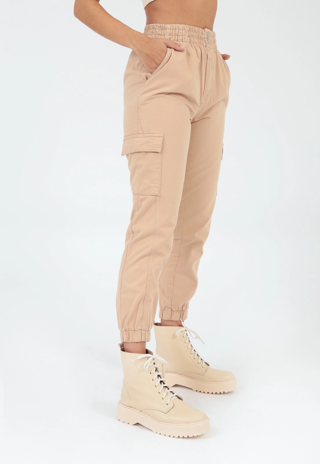 Calça Sarja Jogger Bolso Cargo