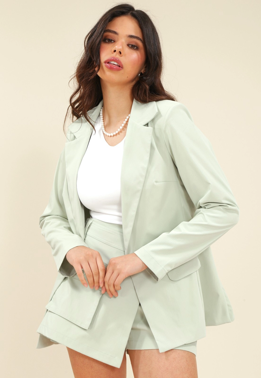 Blazer Em Alfaiataria Sarjada