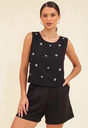 Short Alfaiataria Com Prega E Bolso Faca P