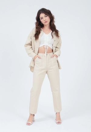 Calça Sarja Bolso Frontal