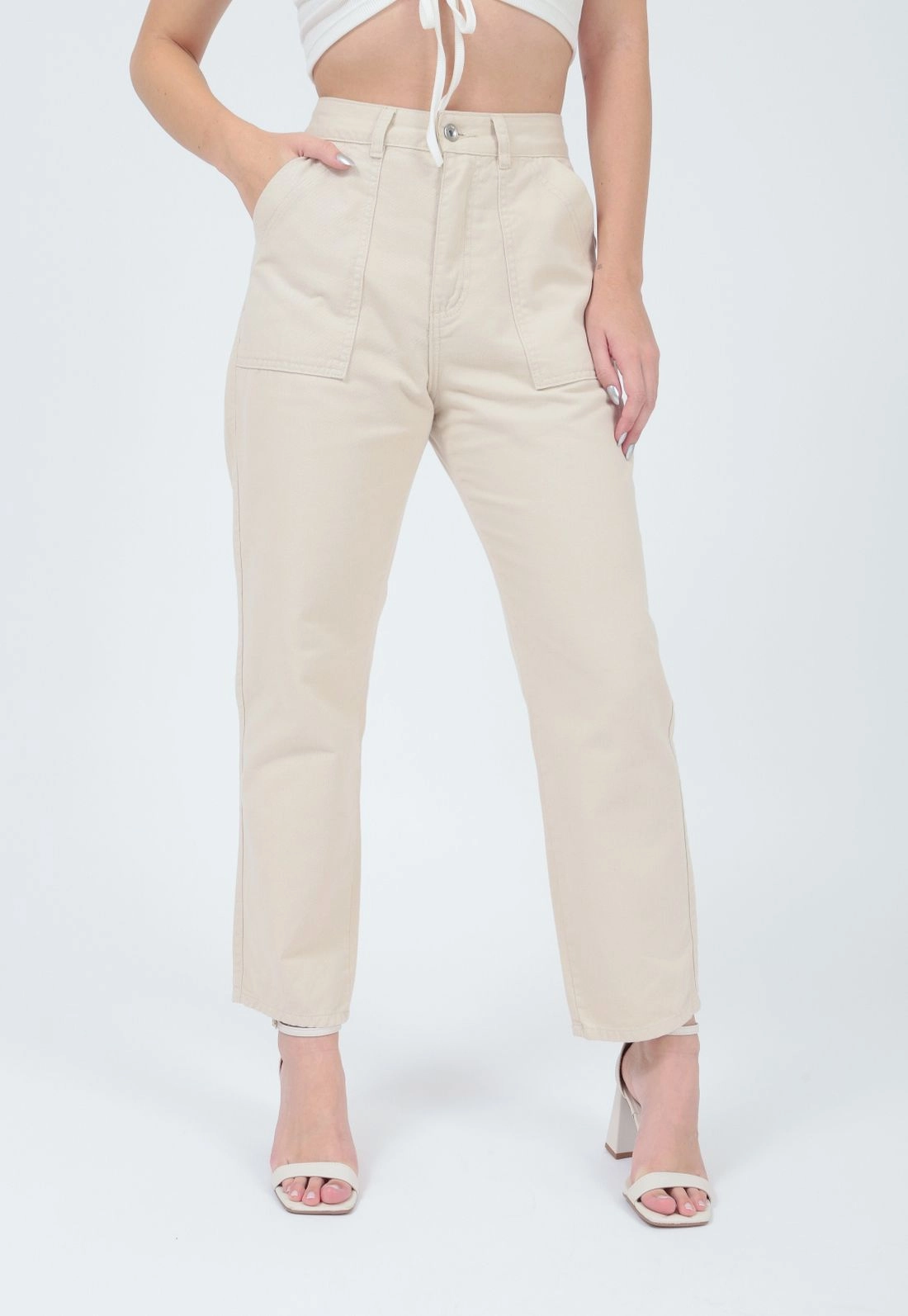Calça Sarja Bolso Frontal