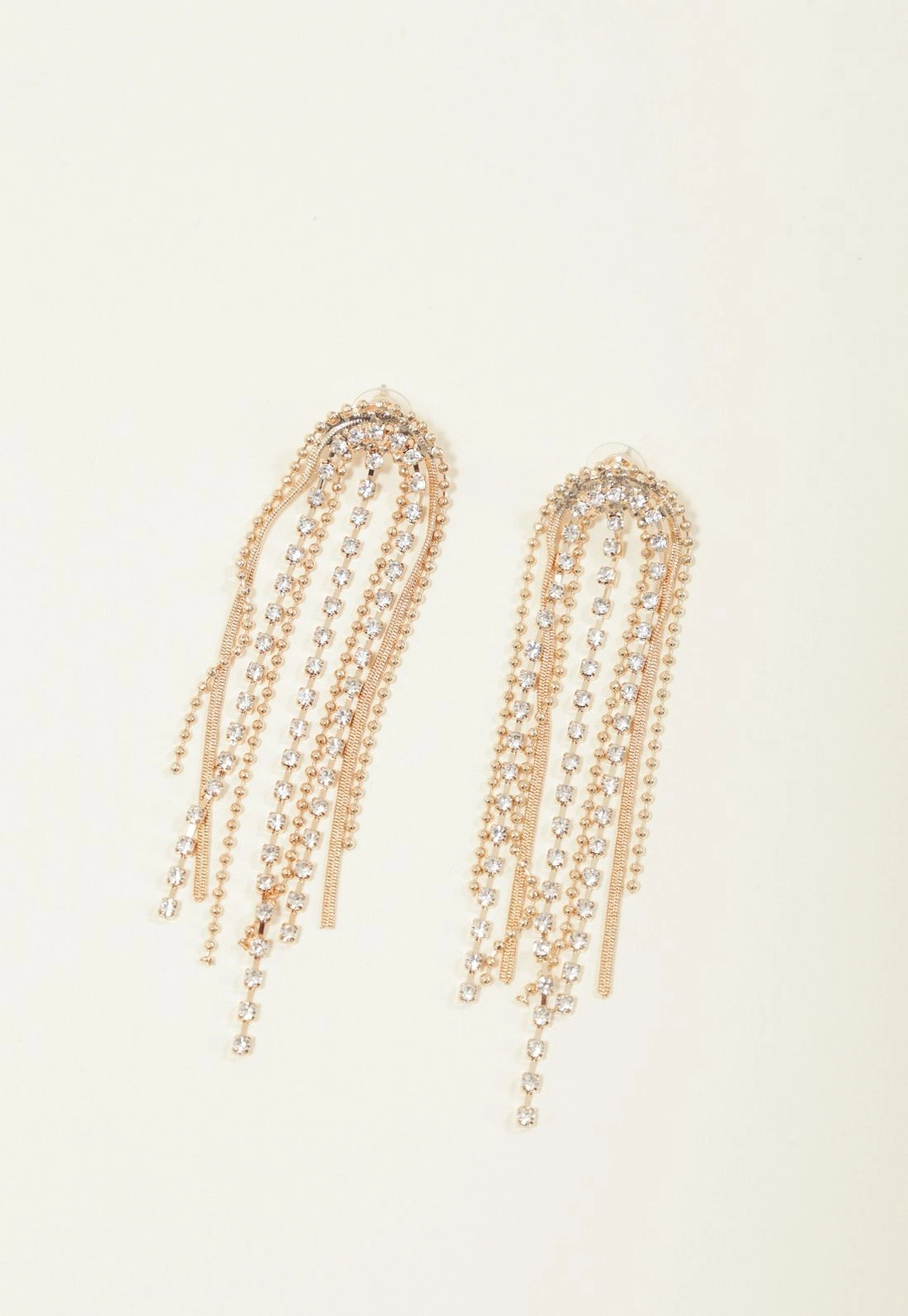 Brinco Strass Alongado