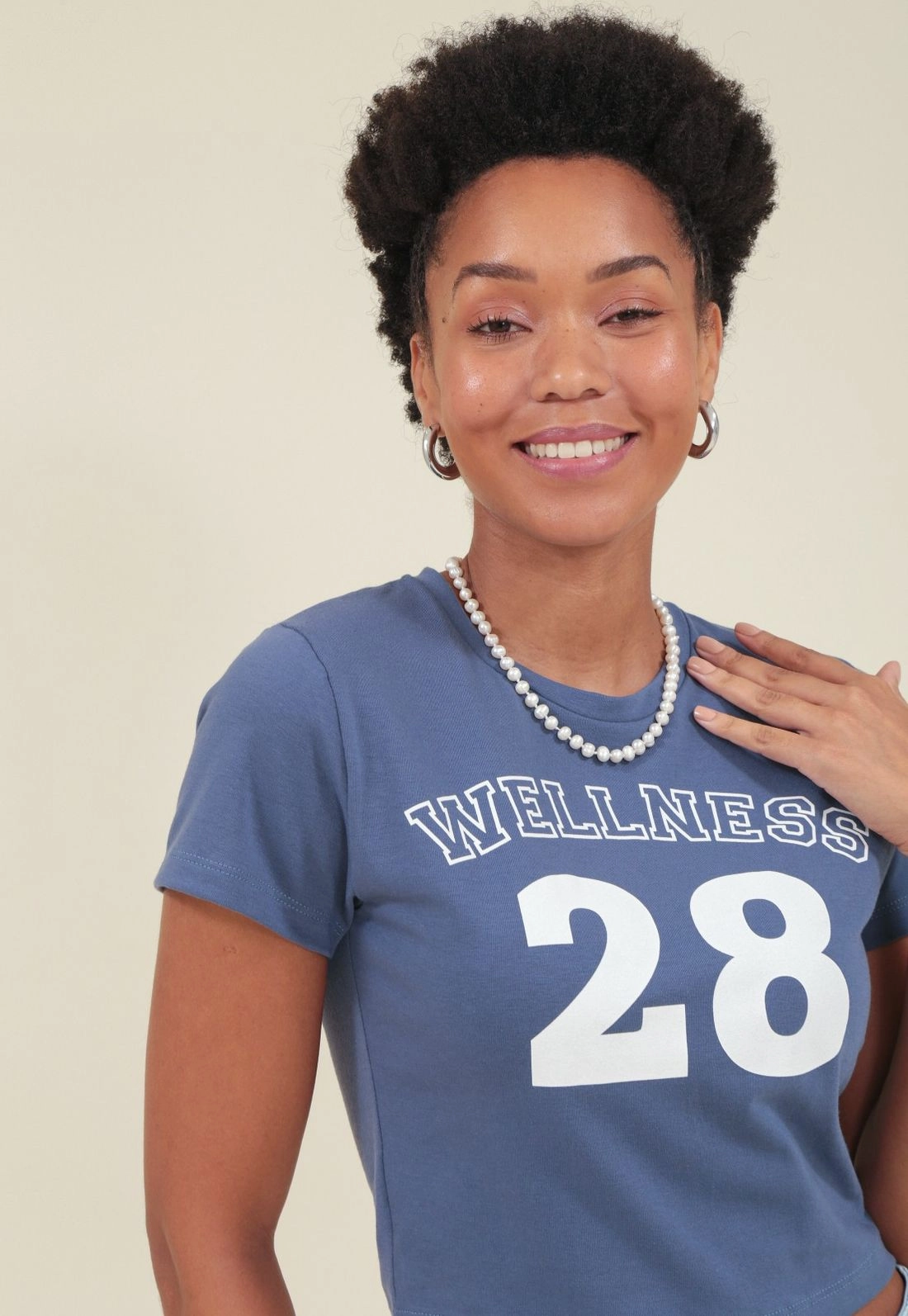 Blusa Cropped Cotton Manga Curta Wellness