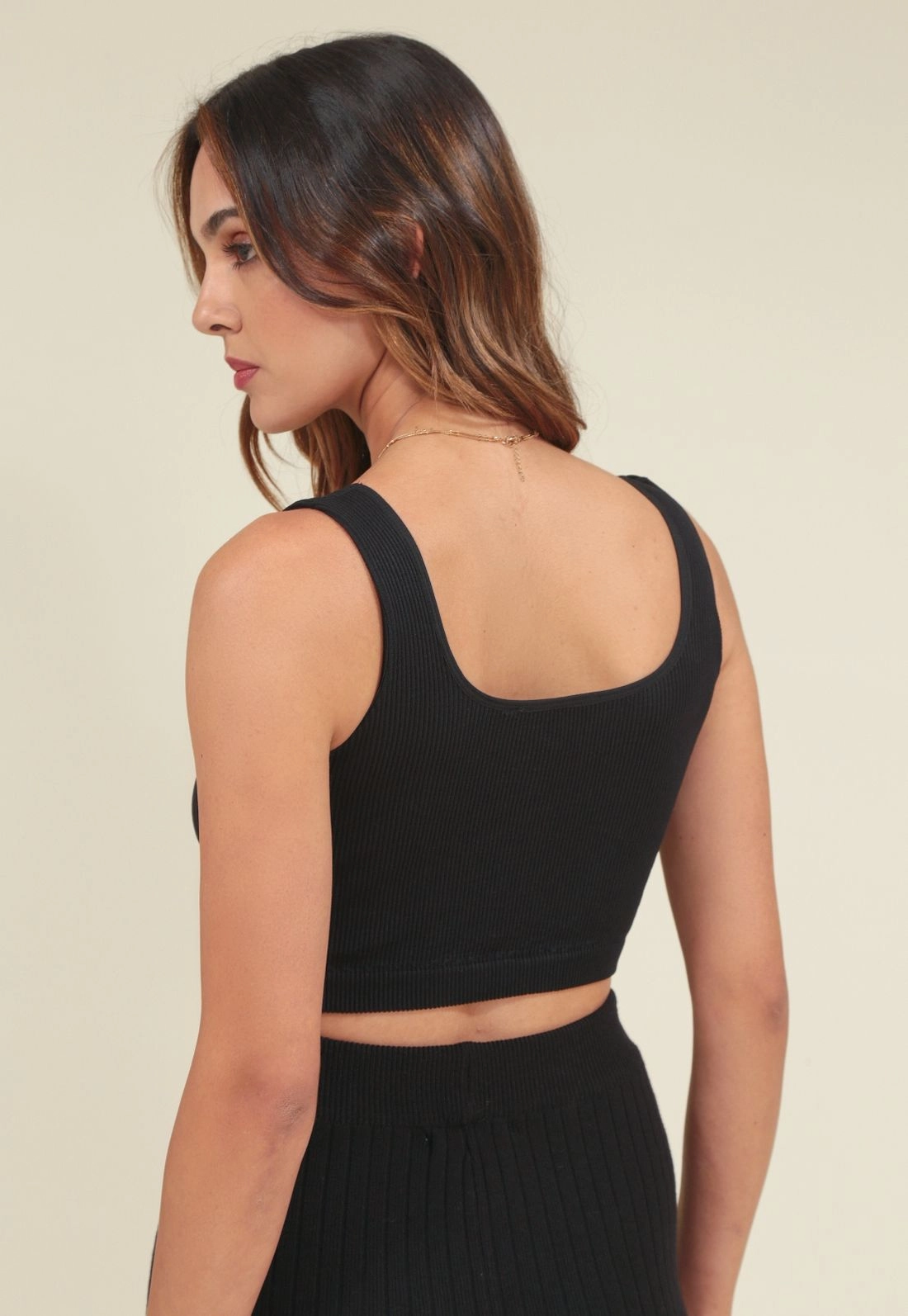 Cropped Poliamida Sem Costura