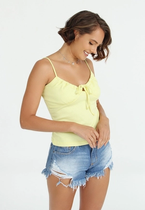 Blusa Alça Decote Amarração