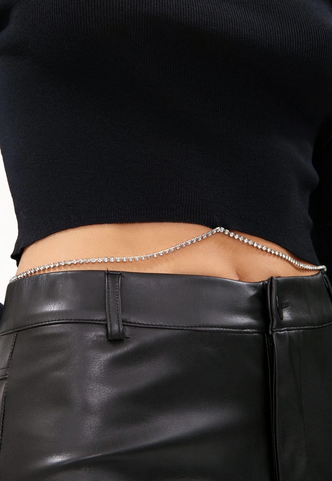 Blusa Tricô Decote Quadrado Strass