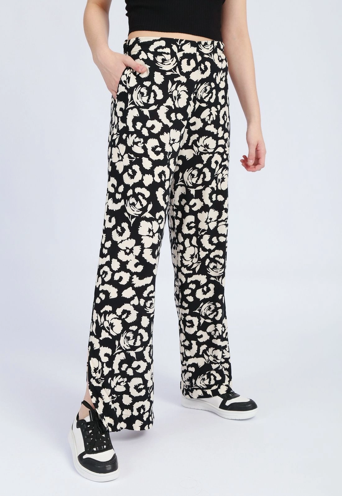 Calça Viscose Pantalona Estampada