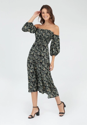 Vestido Viscose Midi 7/8 Liberty