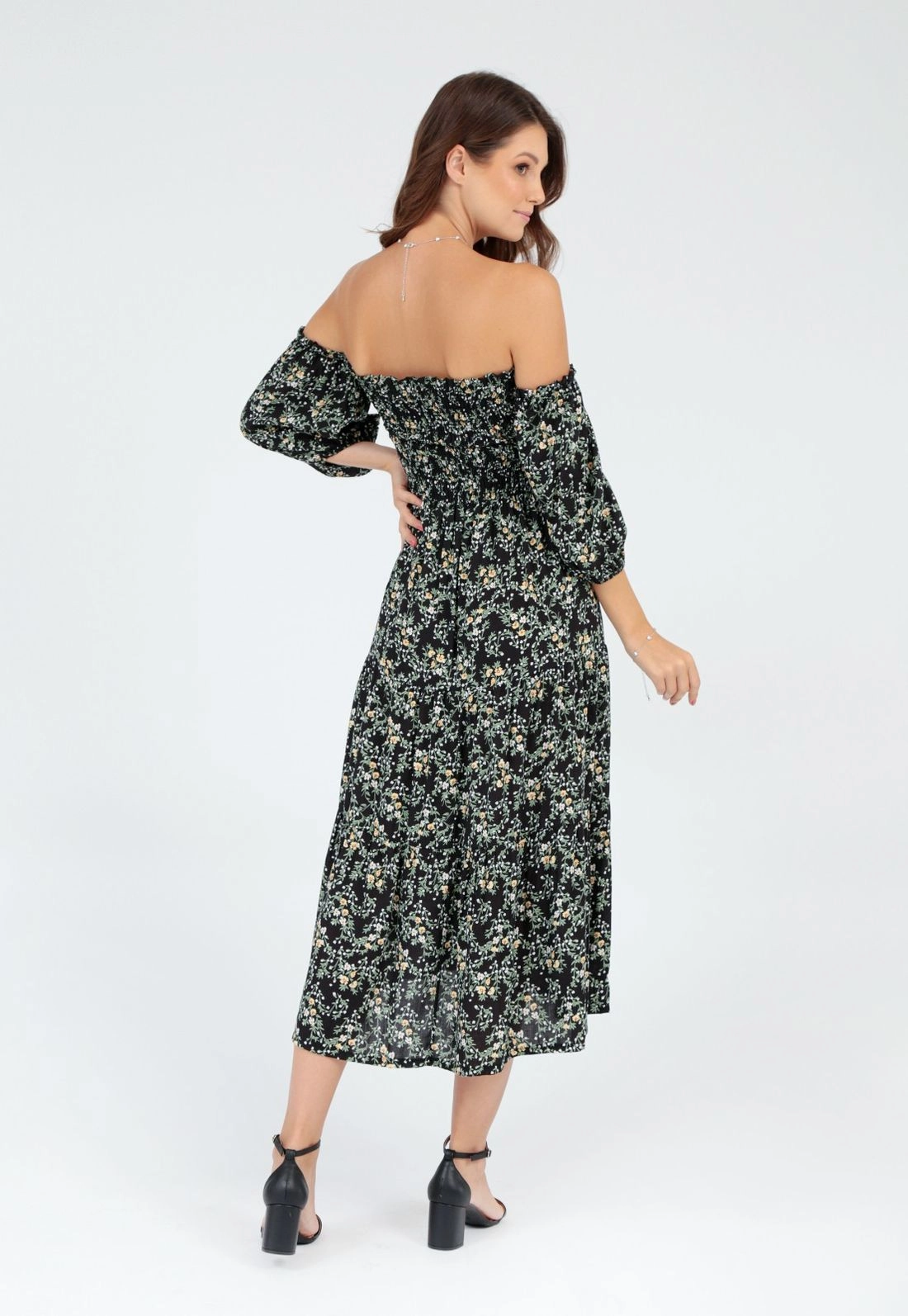 Vestido Viscose Midi 7/8 Liberty