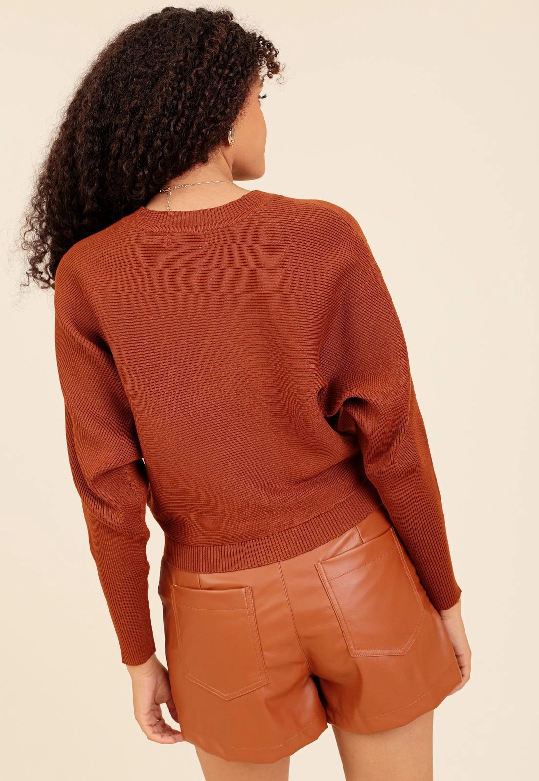 Blusa Tricô Manga Morcego