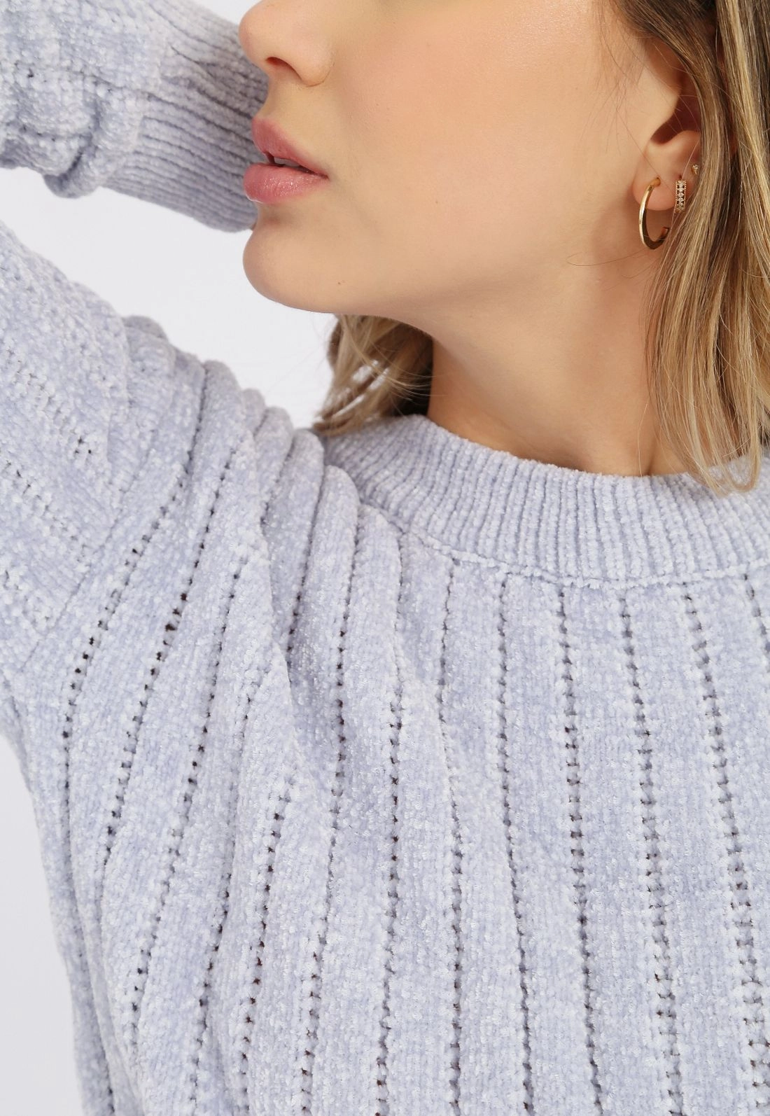 Blusa Tricô Chenille Canelado