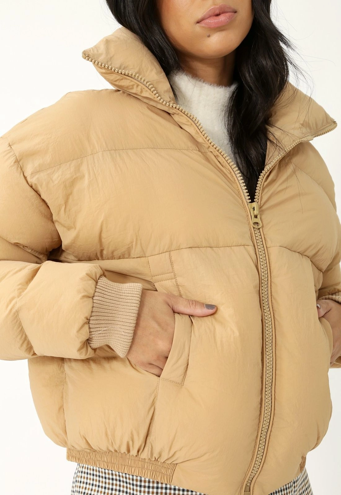 Jaqueta Nylon Matelasse Puxador
