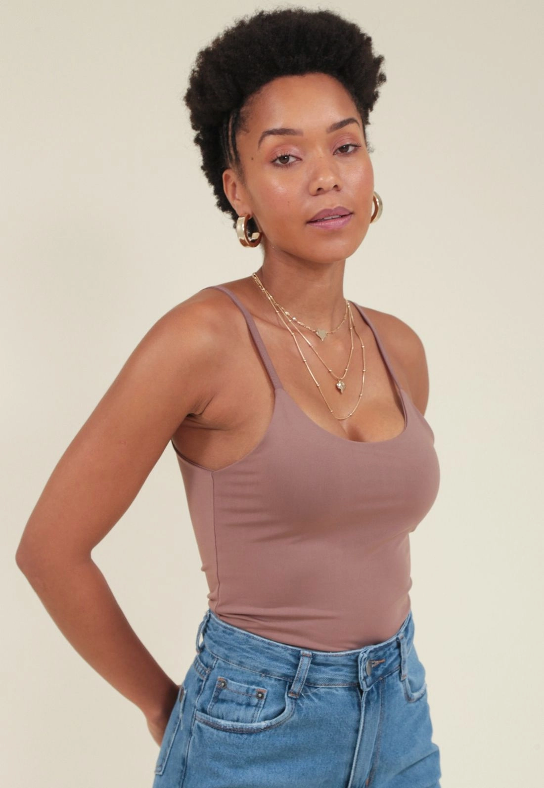Blusa Regata Básica Malha Alça Finas