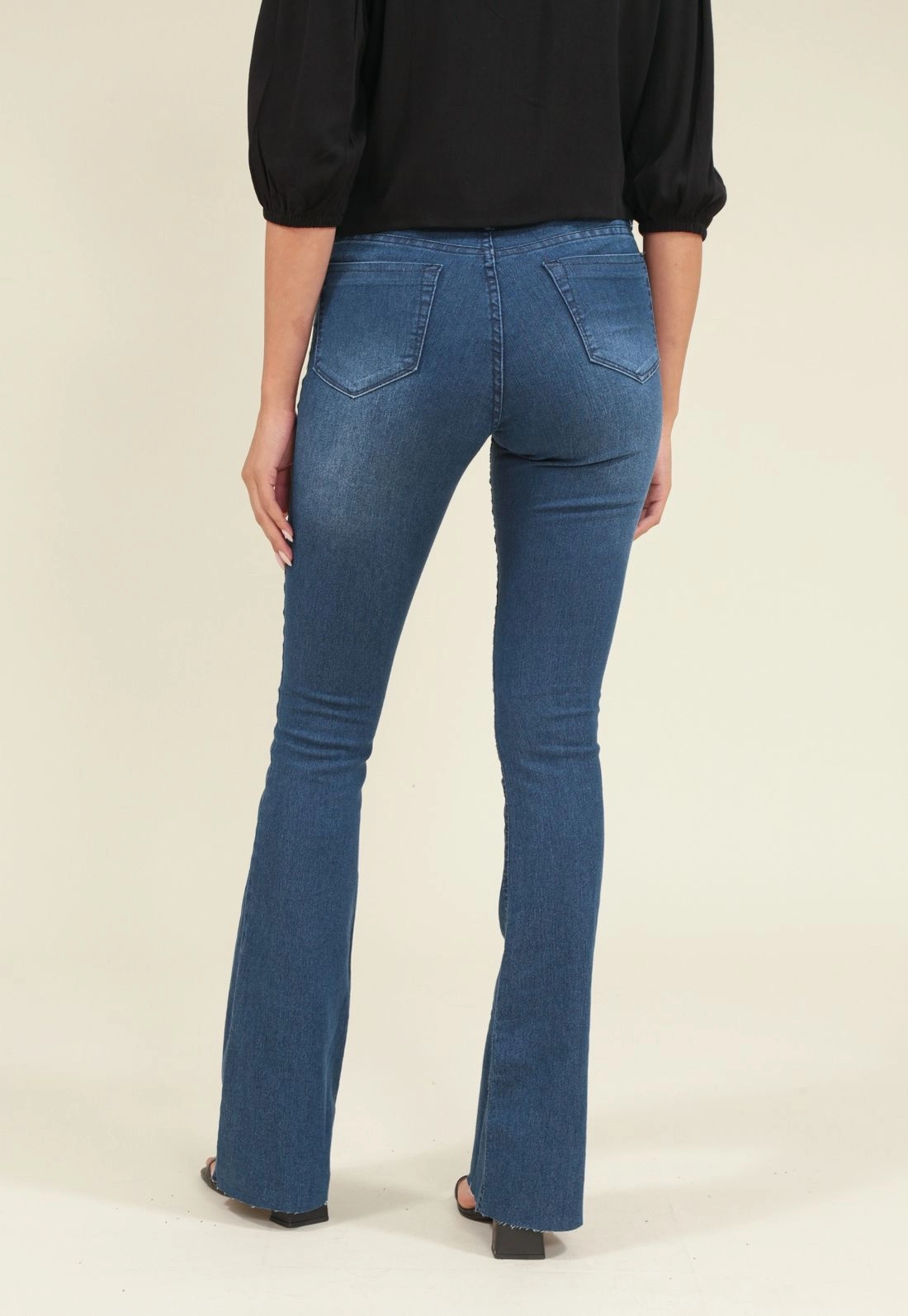 Calça Jeans Lycra Flare
