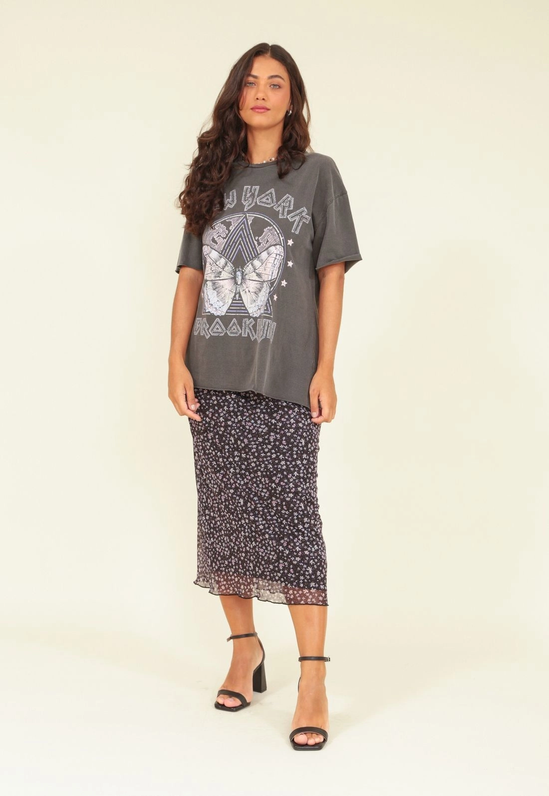 T-Shirt Estonada Over Com Silk New York