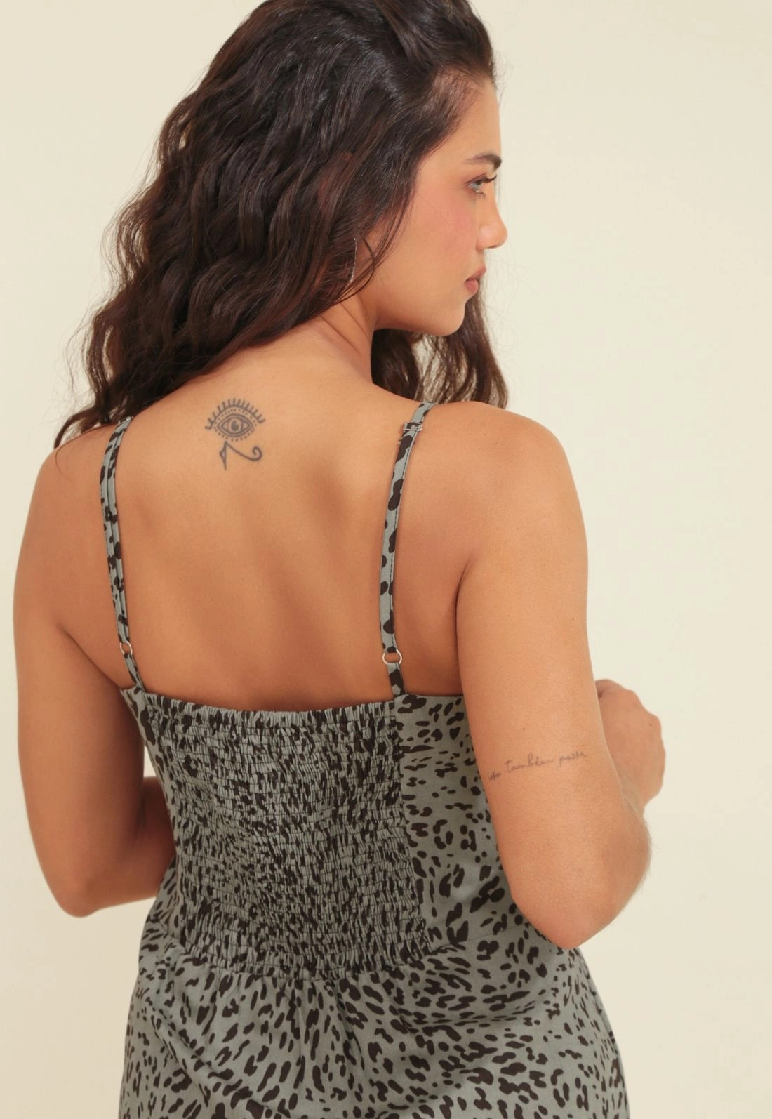 Vestido Midi Alca Em Viscose Animal Print