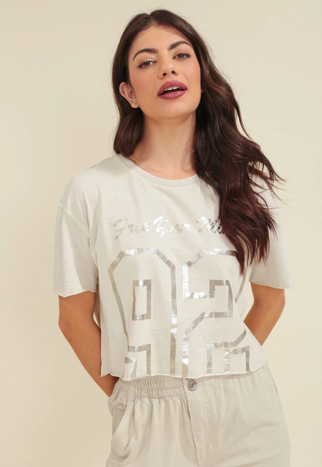 T-Shirt Oversize Malha Estonada 92