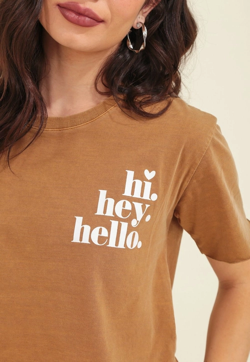 Cropped Malha Estonda Hi Hey Hello
