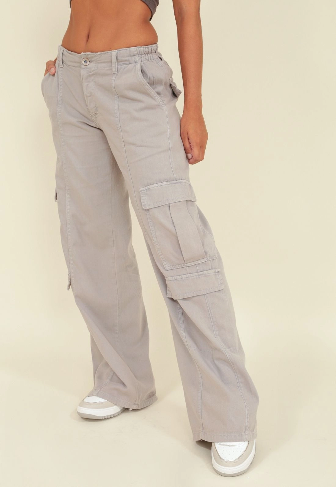 CALCA CARGO SARJA RELAXED ELASTICO COSTAS 34/44