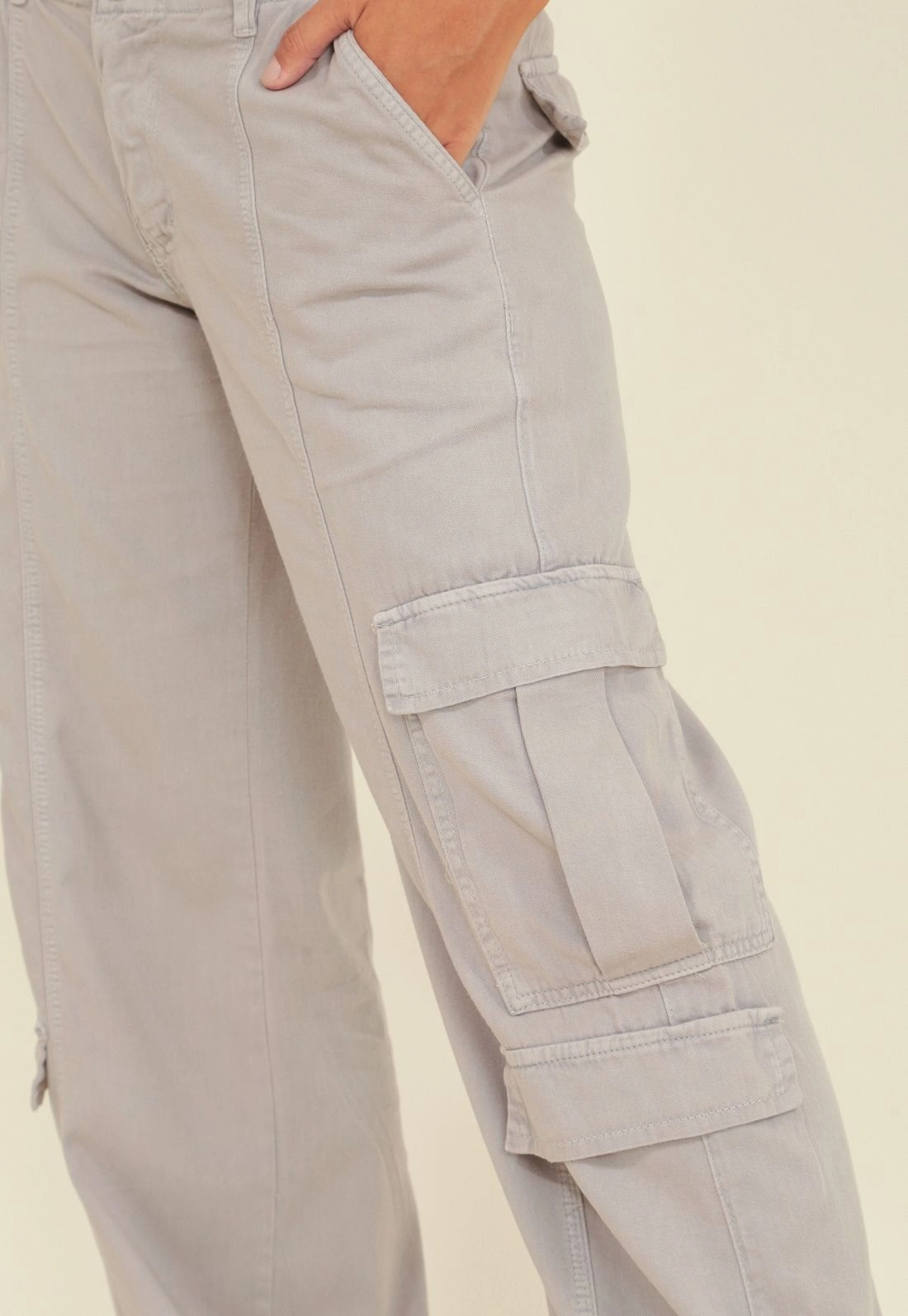 CALCA CARGO SARJA RELAXED ELASTICO COSTAS 34/44