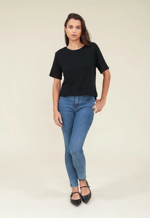 Calça Jeans Skinny Azul Escuro