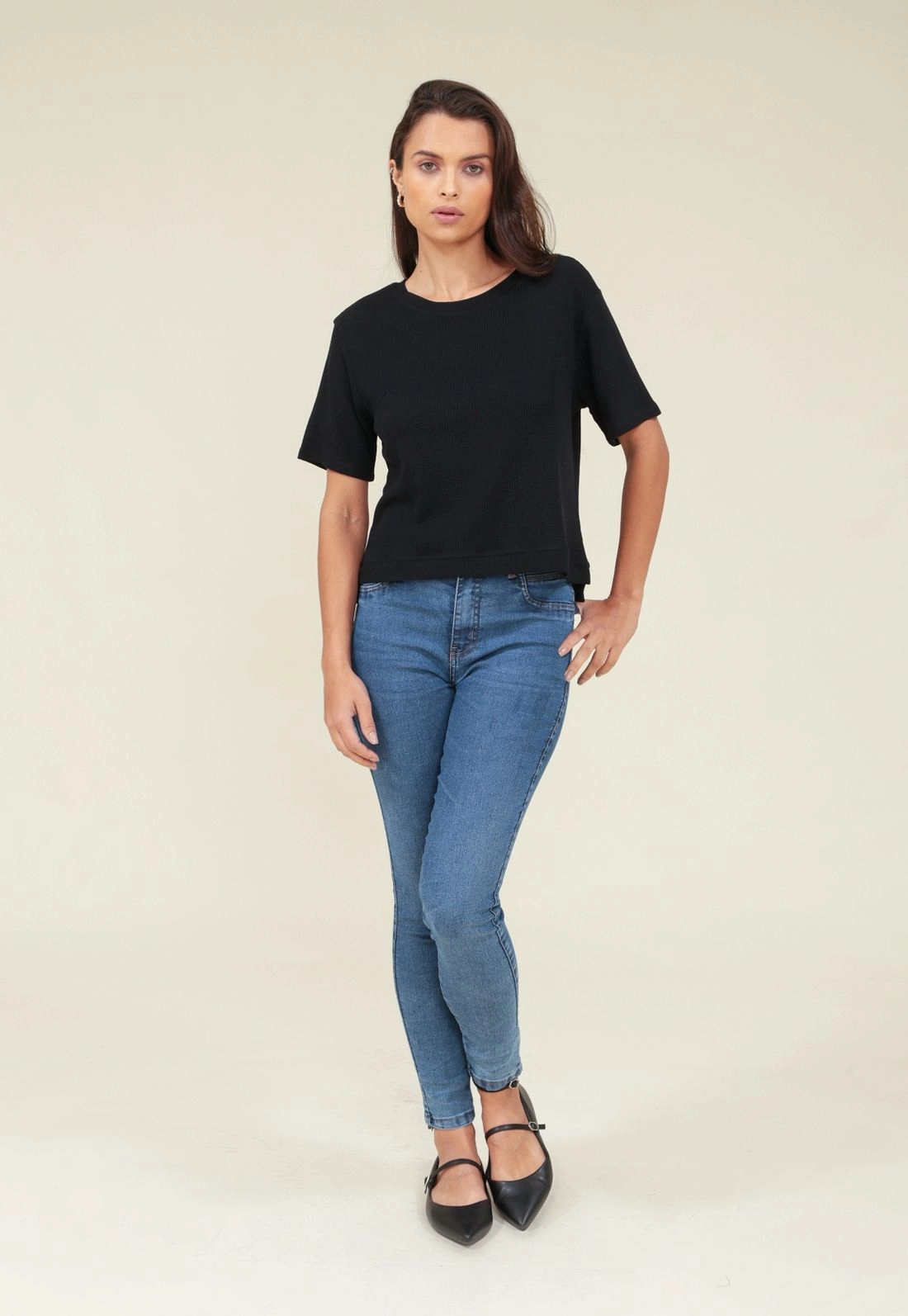 Calça Jeans Skinny Azul Escuro