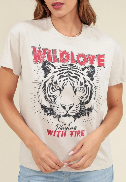 T-Shirt Em Meia Malha Wildlove