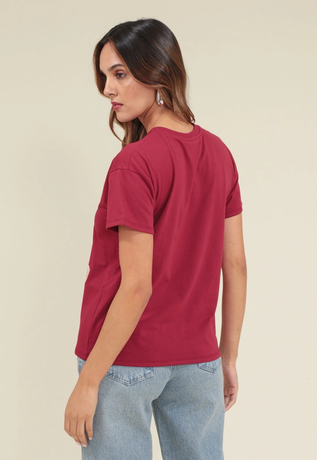 T-Shirt Em Meia Malha Com Silk Urso California