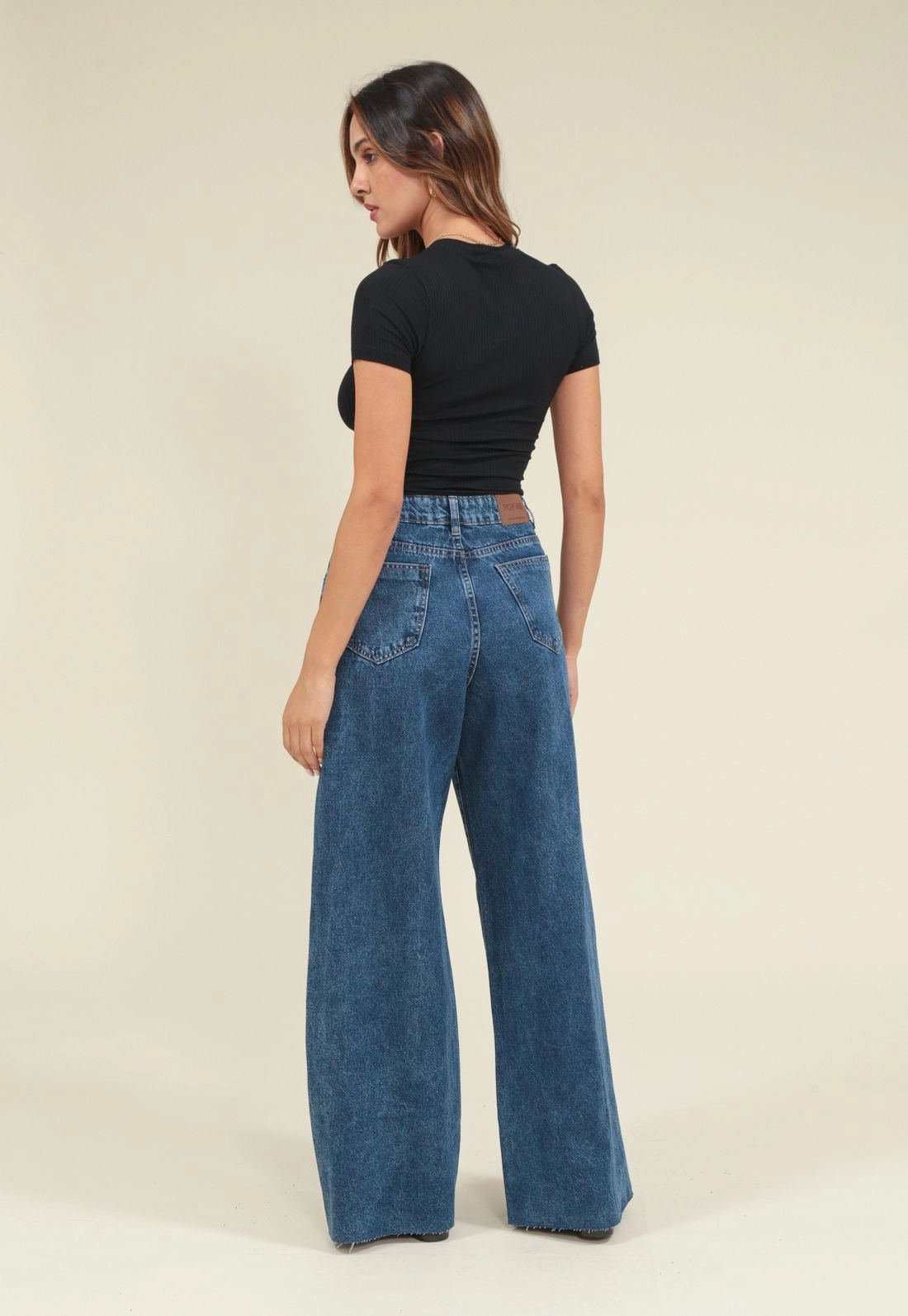 Calça Jeans Pantalona 34/44