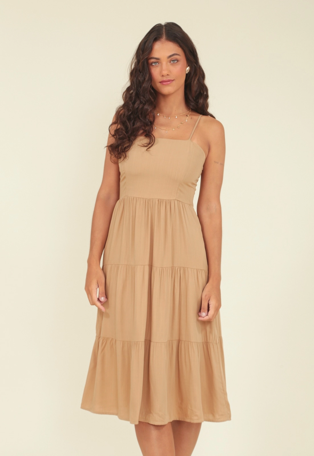 Vestido Viscolinho Alça Marias Bolso