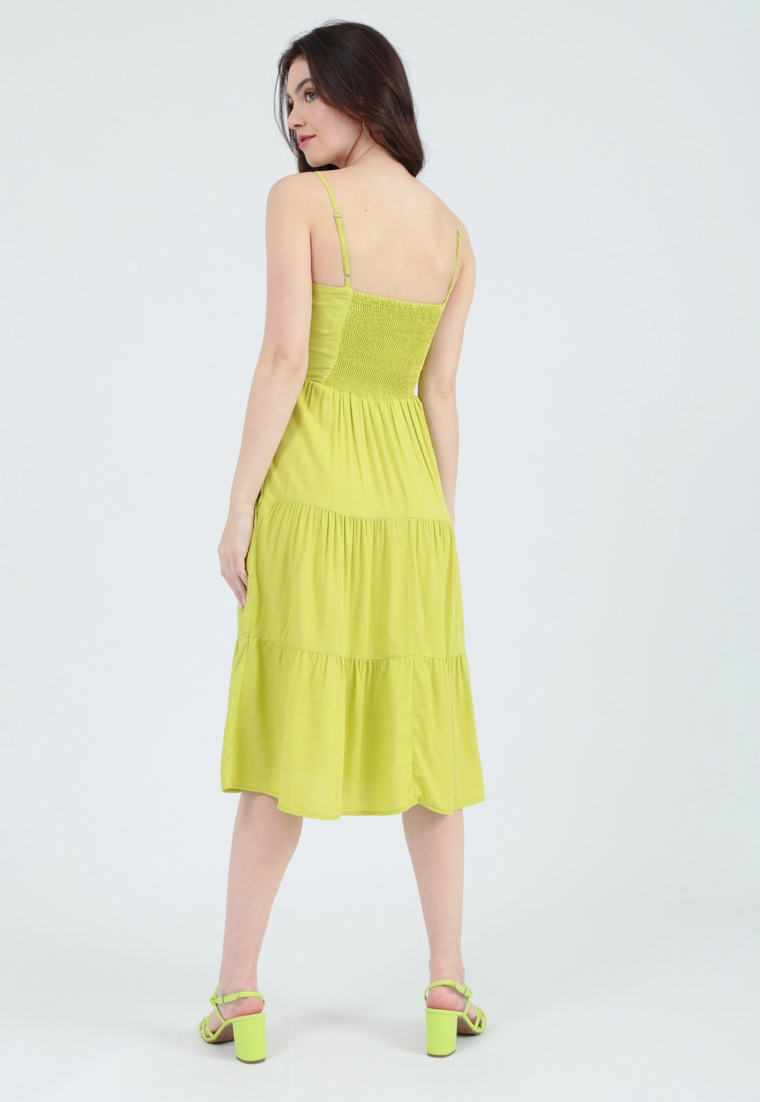 Vestido Viscolinho Alça Marias Bolso