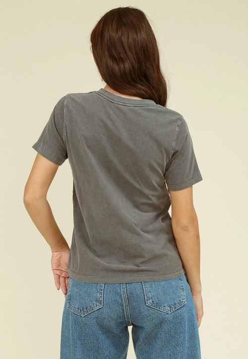 Camiseta Em Meia Malha Est M/C Com Silk Borboleta