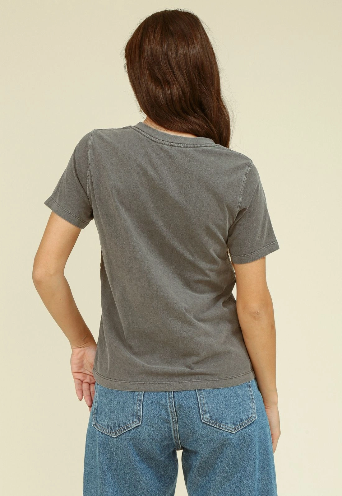 Camiseta Em Meia Malha Est M/C Com Silk Borboleta