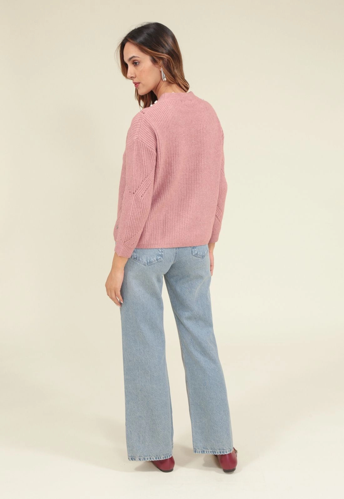 Calça Jeans Reta Bolso