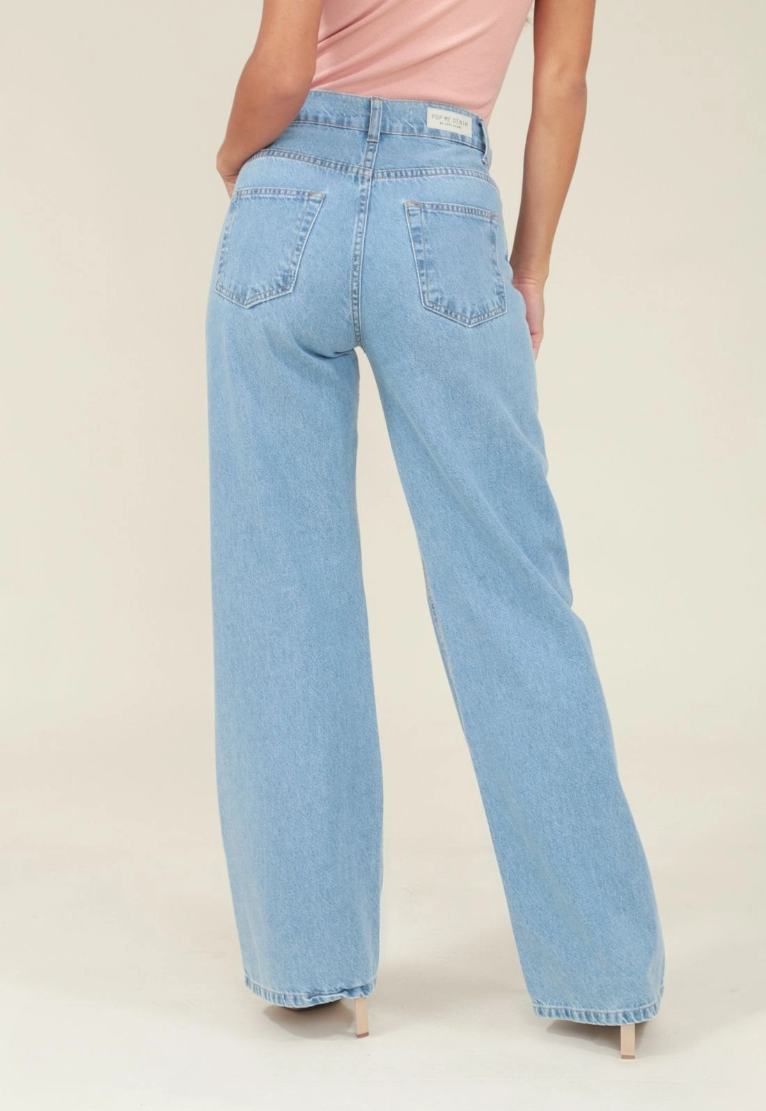 Calça Jeans Reta Bolso