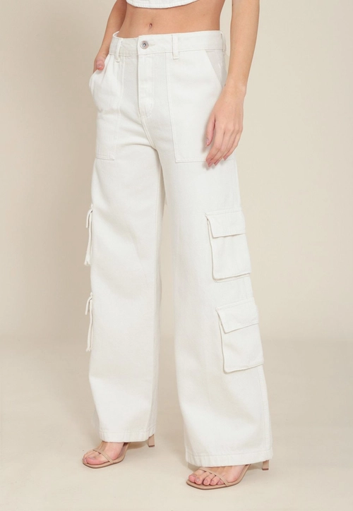 Calça Sarja Bolso Cargo