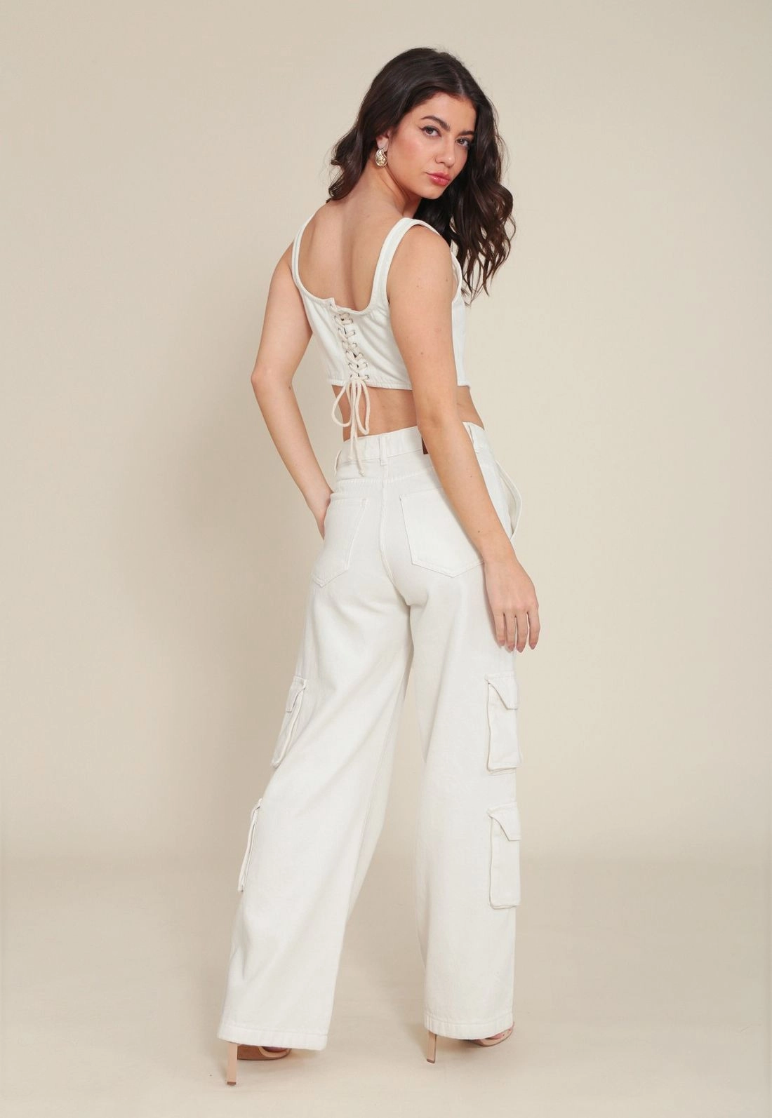 Calça Sarja Bolso Cargo