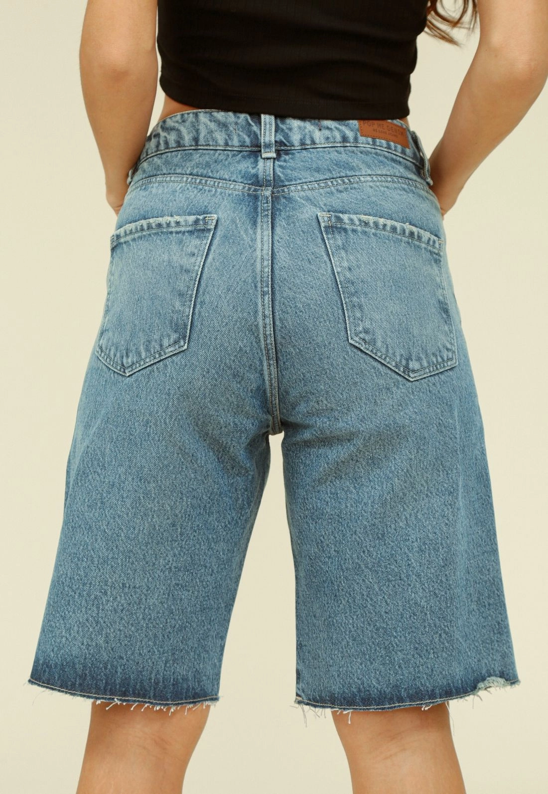 Bermuda Jeans Reta Dirty