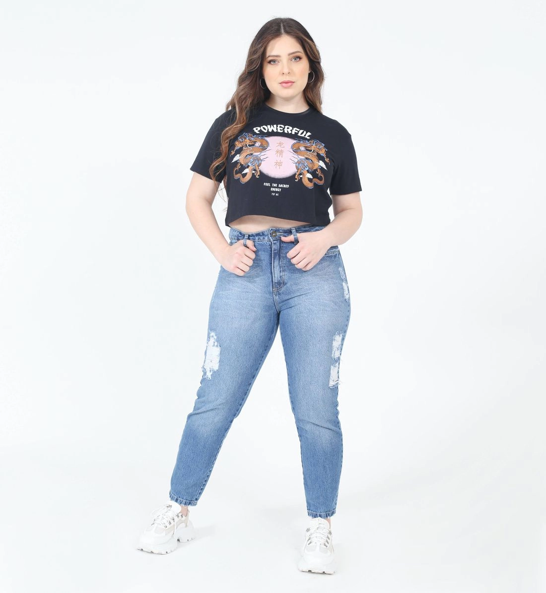 Blusa Cropped Powerful