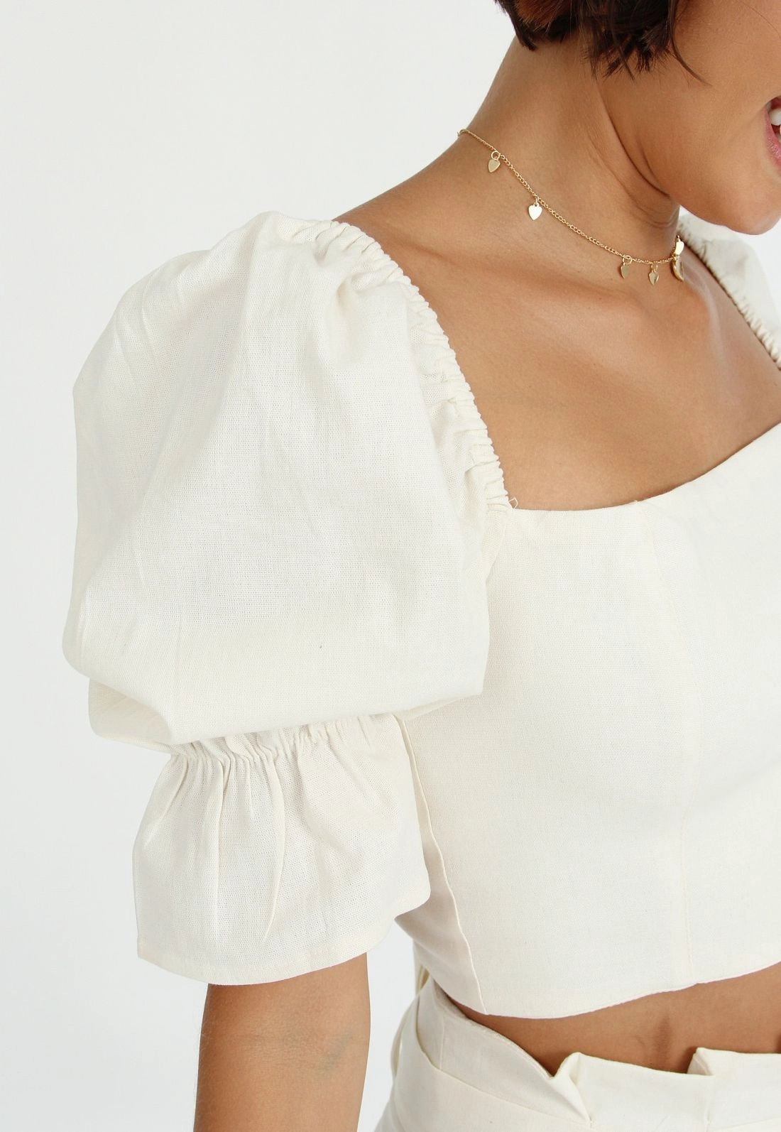 Blusa Cropped 7/8 Amarração P