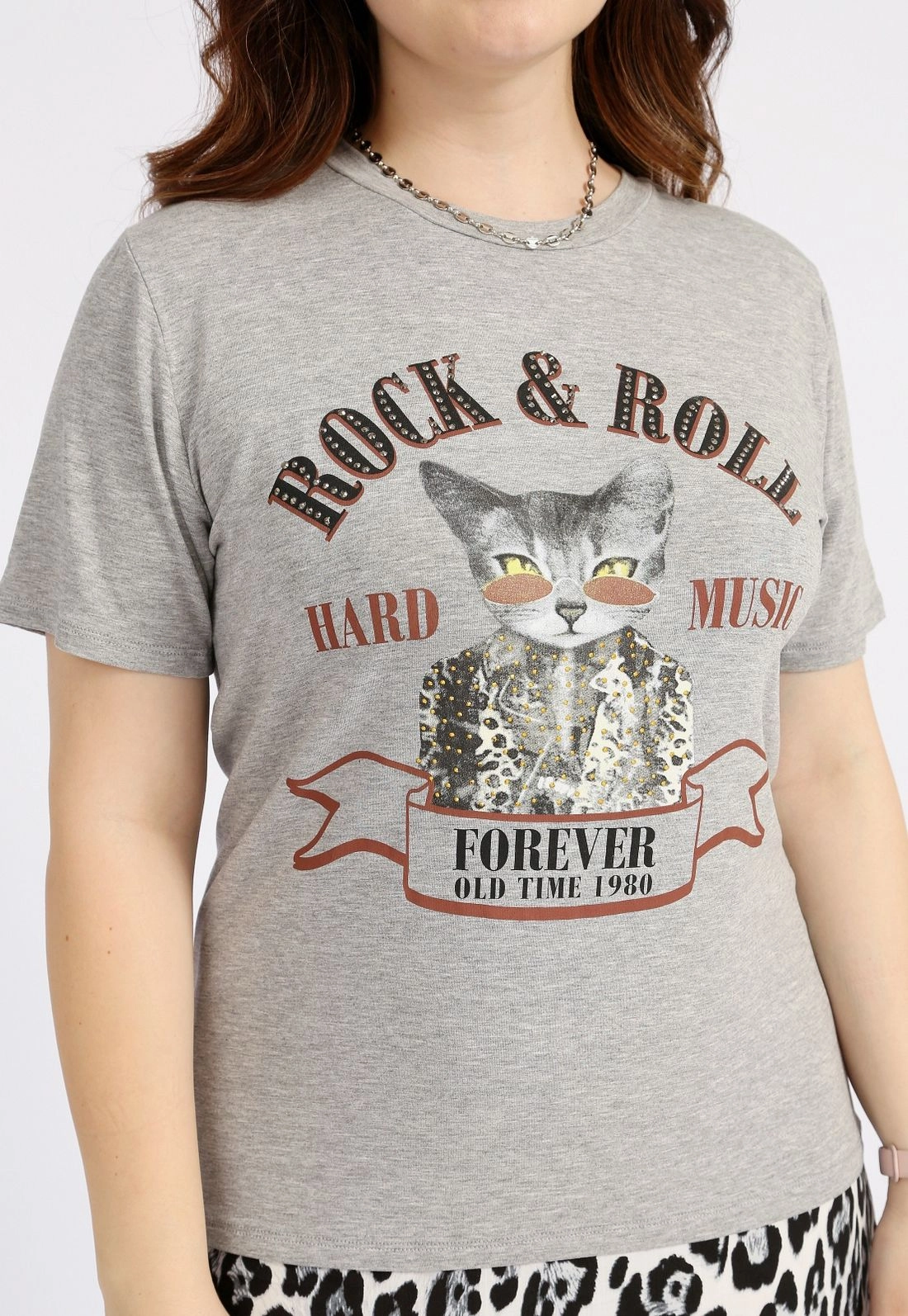Blusa T-Shirt Malha Gato