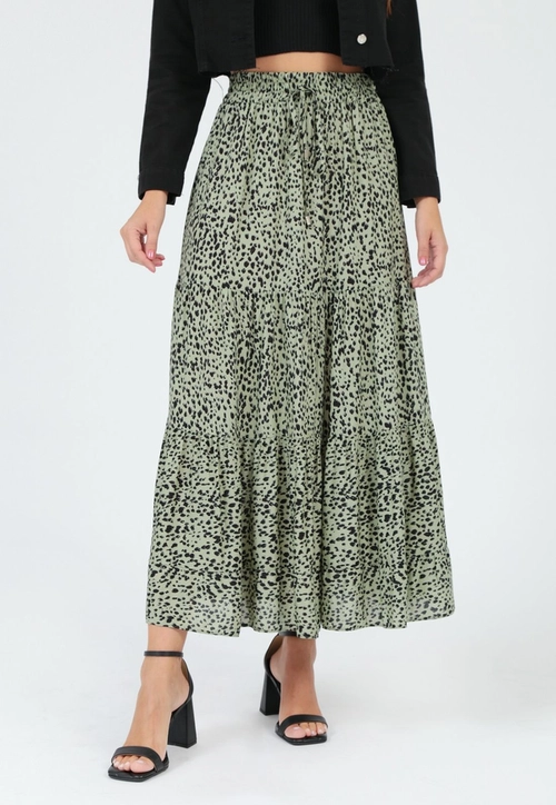 Saia Viscose Midi Estampada