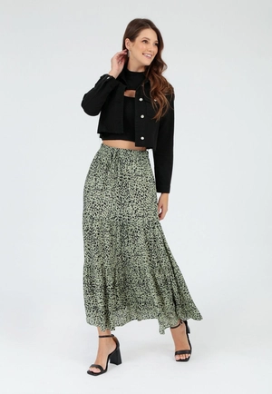 Saia Viscose Midi Estampada