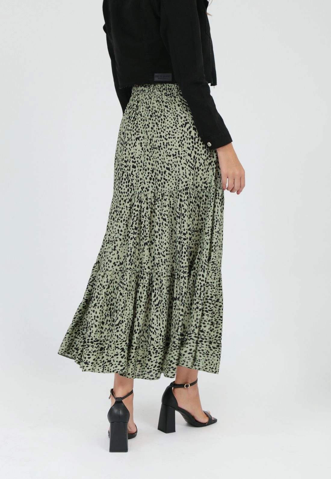 Saia Viscose Midi Estampada