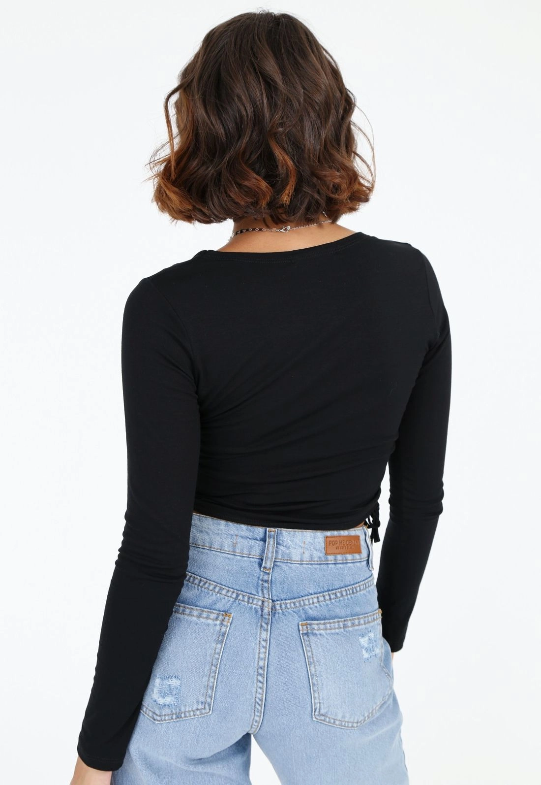 Blusa Decote Quadrado Puxador