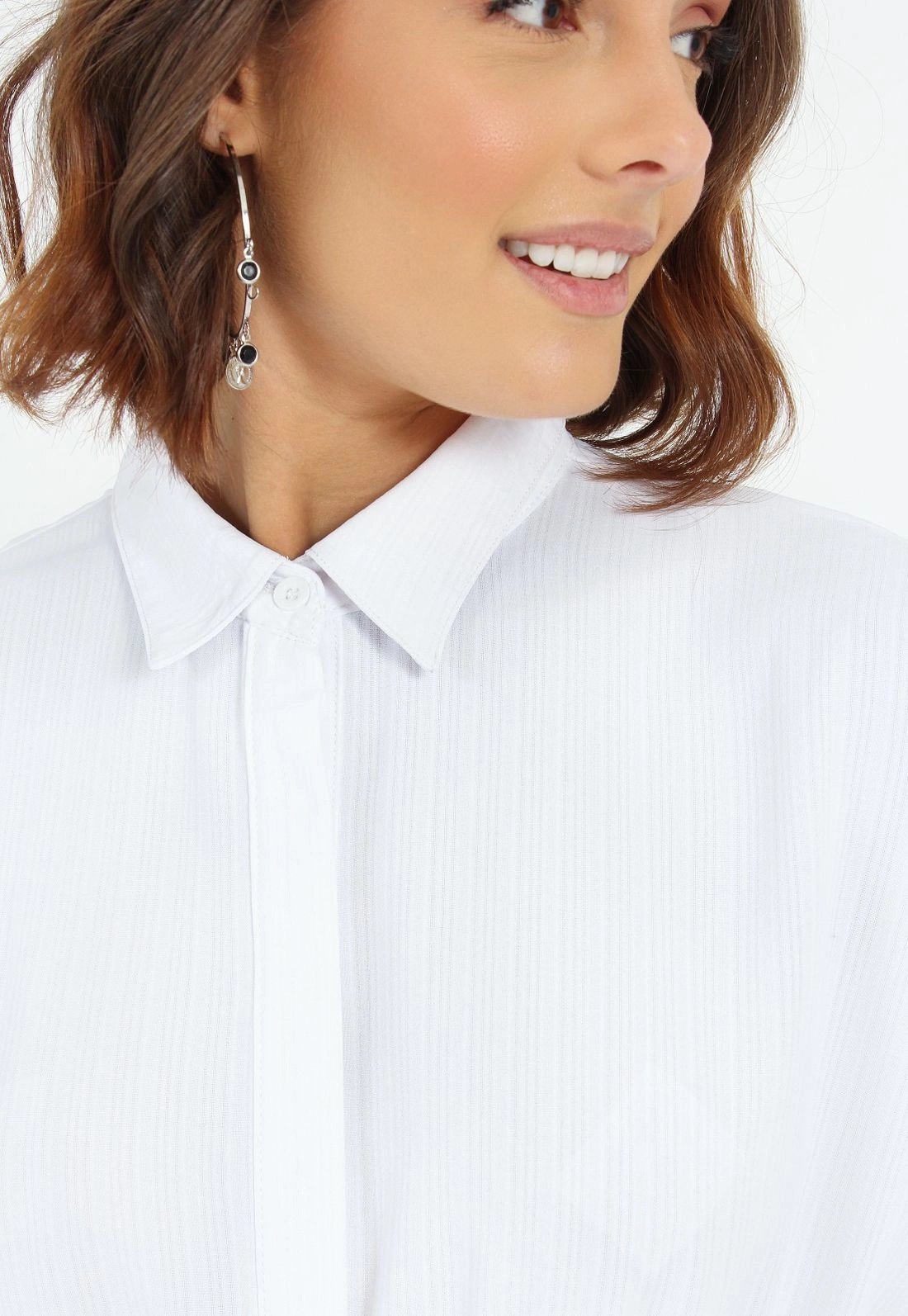 Vestido Camisa Manga Longa