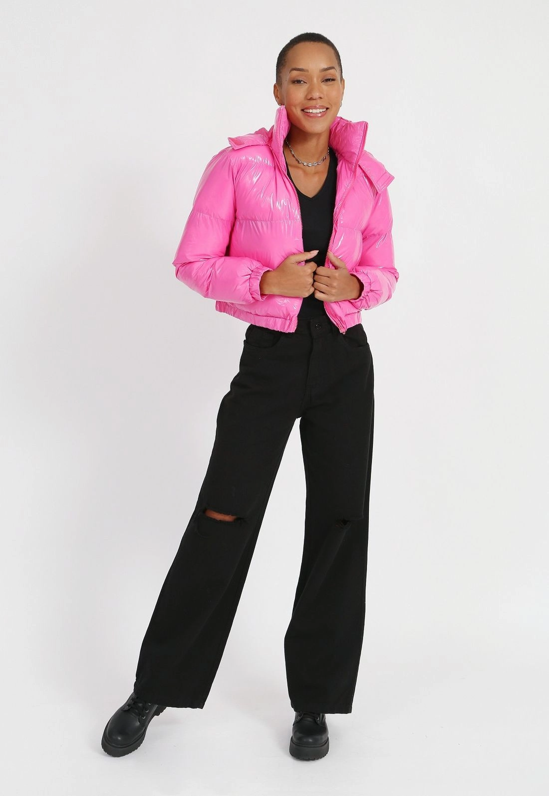 Jaqueta Nylon Vinil Puffer