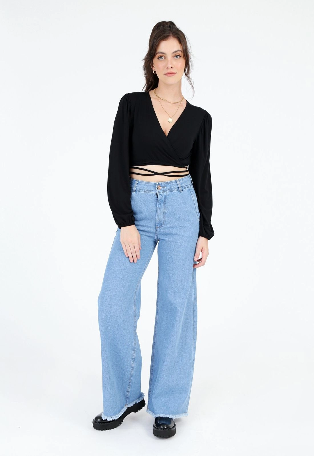 Blusa Cropped Transpasse