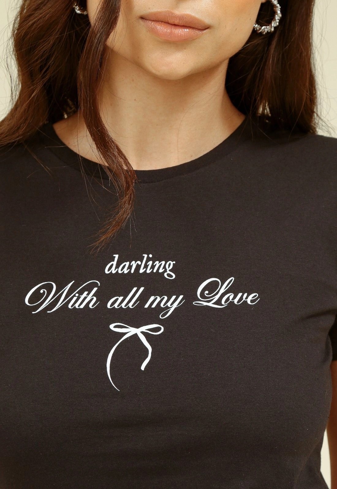 Blusa Meia Malha Manga Curta Darling Love
