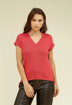 Blusa Malha Flame Decote V